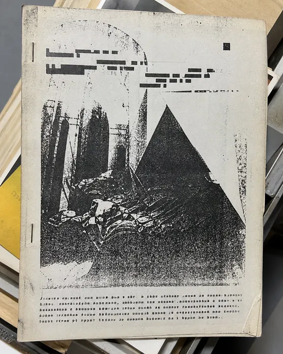 Old photocopied archival flyer